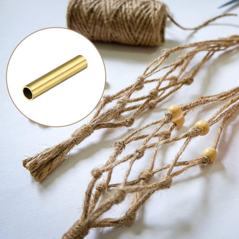 Brass Tube (6mm OD x 0.5mm Wall T x 30mm L) 10Pcs, Craft Tubing - for Home Decoration, DIY Handicraft...