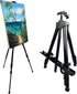 Portable Artist Easel Stand, Metal Tripod Adjustable Easel for Painting Canvases Height from 17 to 66 Inch,Carry Bag for Table-Top/Floor Didplayin...