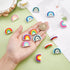 18Pcs 6 Colors Rainbow Silicone Beads Bulk Rainbow Loose Spacer Beads Charm Color Silicone Beads Kit for DIY Necklace Bracelet Earrings Keychain C...
