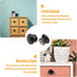 16PCS Wood Black Drawer Knobs, 1-3/8 Inch Mushroom Shape Wooden Cabinet Furniture Knobs Pulls Handles for Home Office Wardrobe Dresser Storage Cup...