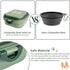 Collapsible Dog Water Bowl, Portable Dog Bowl for Traveling, 2-in-1 Pet Food and Water Feeder - Travel Dog Bowls with Lid for Walking, Traveling, ...
