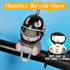 wonuu Duck Bike Bell with Light and Helmet Cute Hamster Bicycle Horn, Dashboard Decoration Hamster Toy Motorcycle Bike Bells Rubber Duck Car Dashb...