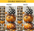 Fall Pumpkins Garden Flag 12x18 Inch Polka Dots Small Double Sided For Outside Thanksgiving Burlap Plaid Bowknot Welcome Yard Autumn Decoration...