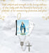 Rosary Miraculous Medal - with White Pearl Miraculous Medal Rosary Beads, Our Lady of Grace Full Color Zippered Pouch, Lord's Prayer Card | Our La...