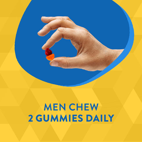 Alive! Men's Gummy Vitamin, Complete Multi-Vitamin Supplement with Orchard Fruits/Garden Veggies Blend of Powder/Juice/Extract, 60 Gummies....
