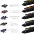 Pentel EnerGel Kuro Retractable Liquid Gel Pen, Shades of Black, 0.7mm tip, Assorted black ink, Pack of 5 pens (BL437PF5MA)...