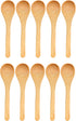 BambooMN Brand - Carbonized Brown 3.5" Round Head Small Solid Bamboo Spice/Salt/Sugar Spoons, 10pcs...