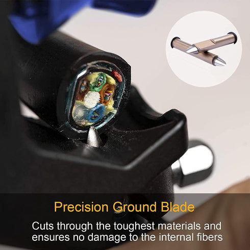 Armored Cable Stripper Replacement Blade Precision Steel Blade that can Cut Hard Materials without Damaging Internal Fibers for FTTH Armored Fiber...