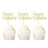 Ercadio 24 Pack Happy Birthday Cupcake Toppers Gold Glitter Celebrating Birthday Cake Picks Baby Shower Kids Birthday Party Decoration Supplies…...