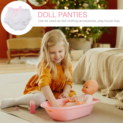 NUOBESTY 2 Pack Baby Diapers Doll Underwear for 14-18 Inch Baby Dolls, Doll...