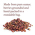 The Spice Way - Pure 100% Sumac, No Salt, no GMO, no Irradiation, Spice Seasoning Powder 8 oz (resealable bag) (Sumak)...