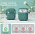 Flower Engraved Airpods Case Cover with Cleaner Kit, Soft Silicone Airpods 2nd Generation Case for Apple Airpod Case 2nd/1st Gen Charging Case,Fro...