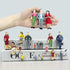 70PCS People Figurines Mini Trains Architectural 1:25 1:50 1:75 1:87 Scale People Painted Figures Plastic People Small Dollhouse People Standing a...