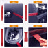 GOOACC 8PCS Auto Trim Scratch Removal Tool Car Audio Dash Panel Window Molding Fastener Remover Tool Kit-Red...