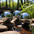Stainless Steel Gazing Ball,Polished Sphere Floating Pond Balls Hollow Gazing Globe for Home and Garden Decoration (4inch)...