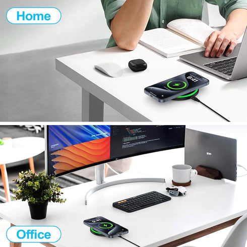 Wireless Charger Fast Charging Pad Compatible for Motorola Moto G Stylus 5G 2024,G Power 2024,Razr Edge 2024 Razr+ Edge+ 50 Ultra Pro 2023 X50 Ult...