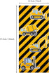 Gejoy 100 Pieces Construction Party Favor Bags Truck Themed Candy Treat Gift Construction Theme Cellophane Bags with 100 Pieces Golden Twist Ties ...