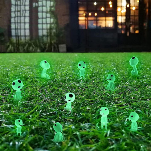 Fairy Garden Accessories, Luminous Ghost Tree Elves Miniature for Micro Landscape Gnomes Garden, Outdoor Patio Lawn Yard Decoration, Halloween Dec...