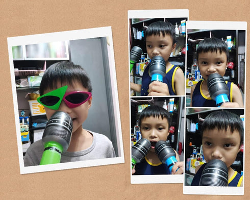 DS. DISTINCTIVE STYLE Inflatable Microphones 6 Pieces 10-Inch Blow up Microphones 80s 90s Party Favors Performace Photo Props Random Colors...
