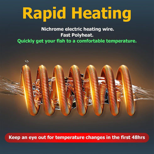 TARARIUM Aquarium Heater for 25-75 Gallon Fish Tank Turtle Tank Stainless Steel, Aquarium Supplies Accessories Freshwater Use Only...