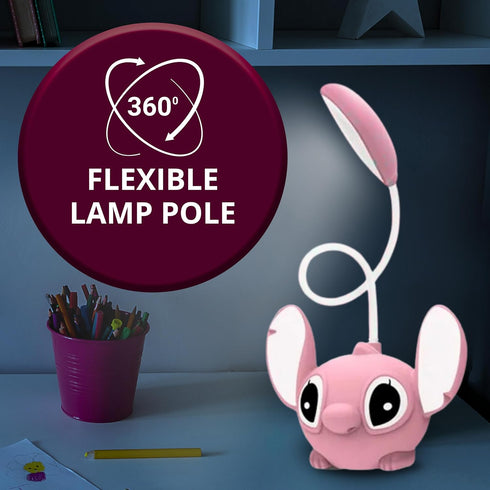 Pink Cartoon Kids Desk Lamp – Night Table Lamp Cartoon Figural Cute Table Lamp for Kids Bedroom Girls Night Lamp for Bedroom Lights Lamp Kids Room...