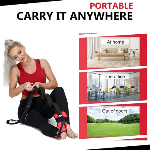 Foot and Calf Fascia Stretcher for Plantar Fasciitis, Physiotherapy Stretching Strap, Yoga Stretch Strap Improves Strength and Relief to Heel Spur...