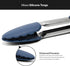 Misen Precision Silicone-Tipped Kitchen Tongs - Heavy Duty, Nonstick, Heat Resistant - Grilling Tool with Scallop-Edged Silicone - Dishwasher Safe...