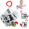 Crinkle Soft Baby Books, 3D Touch Feel High Contrast Cloth Book Sensory Baby Toys 0-6-12 Months, Early Learning Stroller Toys for Infants Toddler ...