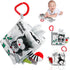 Crinkle Soft Baby Books, 3D Touch Feel High Contrast Cloth Book Sensory Baby Toys 0-6-12 Months, Early Learning Stroller Toys for Infants Toddler ...
