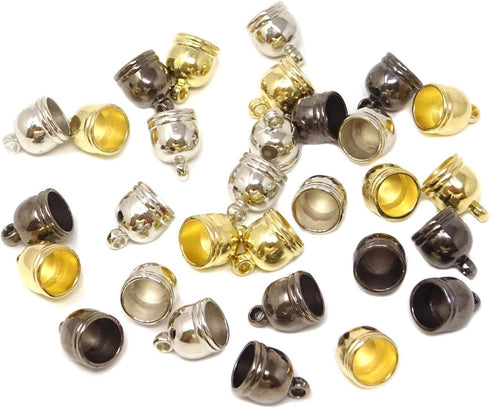 Honbay 30PCS Leather Cord End Caps for Jewelry Making and Craft Projects...