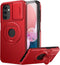 FUNMIKO for Samsung Galaxy S20 FE Case with Sliding Camera Lens Cover and Glass Screen Protector - Magnetic Kickstand - Shockproof Protective Phon...