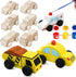 12 Pieces Unfinished Wooden Cars Wood DIY Car Toys Wood Crafts Painting Crafts Kit for Student Easy Woodworking Set Family Activities Arts and Cra...