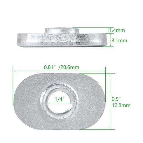 Bueyfolt 1/4-20 Centered Thread Slide in Economy T-Nut for T Slot Track, Applicable to 15 Series or 1.5 Inch Base Aluminum Extrusion (80- Pack)...