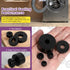 Swpeet 50Pcs 7 Sizes Round Rubber Spacer Assortment Kit, 5/6/8/10mm Anti Vibration Black Rubber Washers Kit, Neoprene Spacer Multi Purpose Thick R...