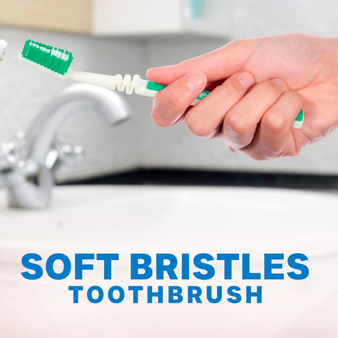 Flex Manual Toothbrush Value Pack, Full Multi-Level Filaments, Soft Bristles for Deep Cleaning, Designed to Improve Gum Health, Ideal for Adults -...
