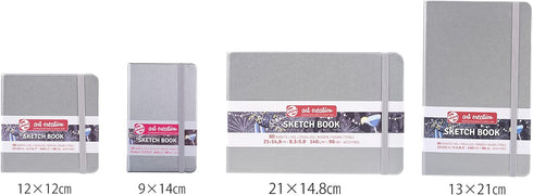 Talens Art Creation Sketchbook 80 Sheets, 21 cm x 15 cm, Shiny Silver...