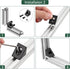 JiGiU 10PCS Triangle Angle Sharp Corner Bracket, Black Angle Sharp Corner Bracket Connector for 6mm Slot Aluminum Extrusion Profile 2020 Series 3D...
