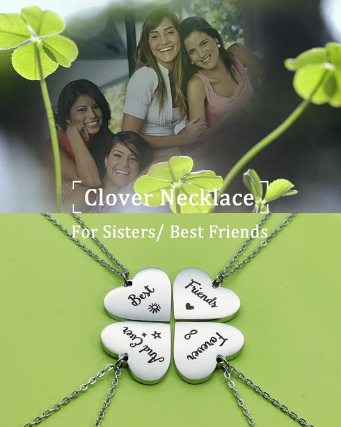 Sisters Best Friends Forever BFF Matching Necklace Set for 2 3 4,Mom Daughter Necklaces,Friendship Necklace,Christmas Birthday Gift for Teen Boys ...
