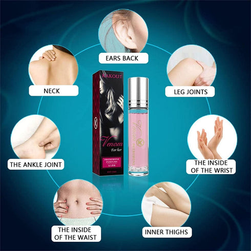 Women Pheromone Perfume - Long-lasting and Addictive Personal Roll-on Pheromone Perfume Oil Fragrance - Cologne for Women to Attract Men (Pack of ...
