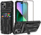 iPhone 15 Case with Card Holder Detachable Wallet Cover, Built-in Kickstand & Screen Protectors, Full Body Shockproof Phone Case for iPhone 15 (6....