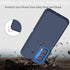 for Motorola Moto Edge 2021 Case, Moto Edge 5G UW Case, Heavy Duty Defender Case Dustproof Shockproof Protection 3 in 1 Rugged Phone Cover for Mot...