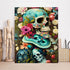 MOOMOH 5D Diamond Painting Kits for Adults - Diamond Art Kits for Adults Beginner,DIY Flowers Skull Round Full Drill Paintings with Diamonds Gem A...