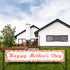 Happy Mother's Day Fence Banner I Love You Mom Pink Floral Holiday Party Photo Booth Backdrop Yard Outdoor Decoration...