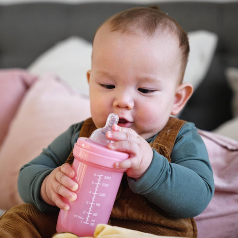 Twistshake Anti Colic Baby Bottles - Premium 180ml/6oz Bottles with 100ml Milk Storage Container for a Comfortable Feeding Experience for Baby Car...