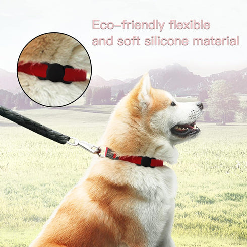 PuppyDoggy 2 Pack Airtag Holder for Collar, Dog Cat Tracker Case, Silicone Airtag Case Waterproof, Scratch-Resistant, Anti-Lost & 1 Pack AirTag Ke...