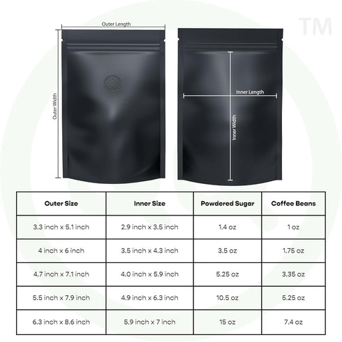 QQ Studio 100PCS Matte Double-Sided Colored Stand-Up Resealable QuickQlick™ Bags (8.5x13cm (3.3x5.1"), Mixed)...
