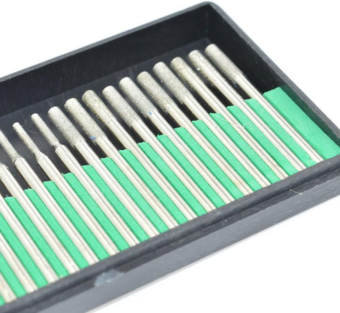 60 Pcs Diamond Drill Bits, 1mm 2mm 3mm Mix Set Jewelry Drill Bits for Jewelry, Sea Glass Shells, Gem Stones Lapidary, Jewelry Making...