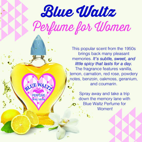Blue Waltz Perfume for Women 0.63 oz Perfume Classic, 3 pack...