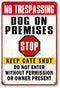 Beware Of Dog Signs For Fence No Trespassing Dog On Premises Sign For Garden Dogs Warning Signs For Property Funny Metal Tin Signs Dog In Yard Sig...
