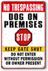 Beware Of Dog Signs For Fence No Trespassing Dog On Premises Sign For Garden Dogs Warning Signs For Property Funny Metal Tin Signs Dog In Yard Sig...